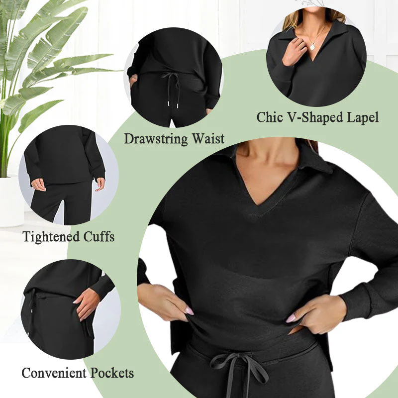 🎁Hot Sale 49% OFF⏳Women's 2 Piece Sets Outfits Casual Long Sleeve Sweatsuits Sets - Image 5