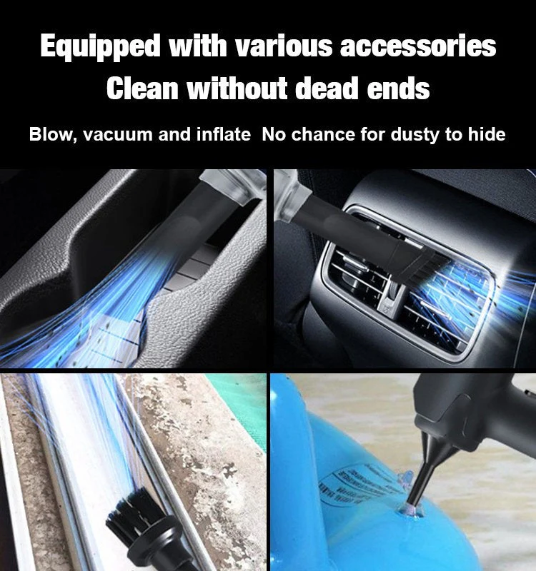 🏆Blow, Vacuum and Inflate all-in-one Cordless Vacuum Cleaner for Home and Car - Image 6