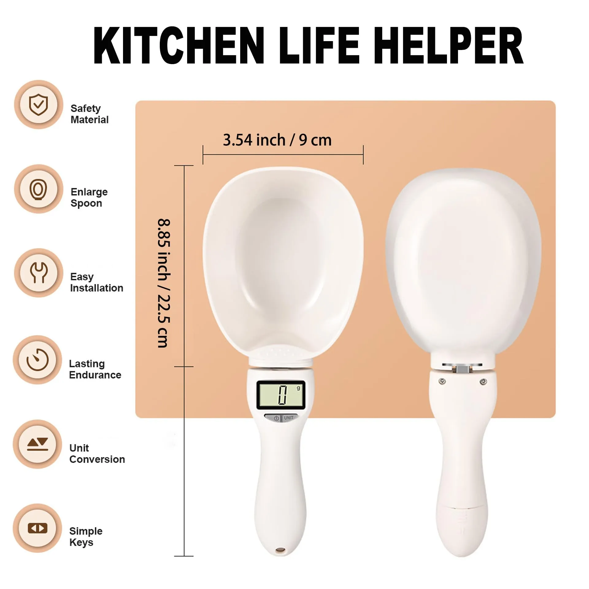🏆LAST DAY 50% OFF🎁Food Electronic Measuring Scoop Scale - Image 4