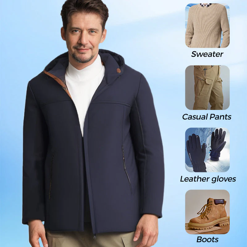 ⏳Time-limited 50% off⏰Men’s Thermal Thick Hooded Parka Coat——Free Shipping - Image 5