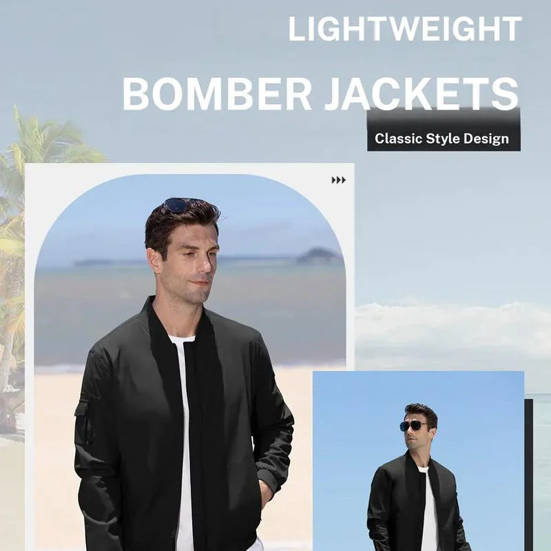 💥New high-quality-Men's Lightweight Bomber Jacket - Image 3