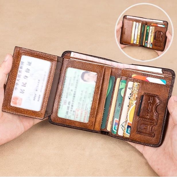 💕FATHER'S DAY PROMOTIONS💕 Multi-functional RFID Blocking Waterproof Durable Genuine Leather Wallet🎁 - Image 3