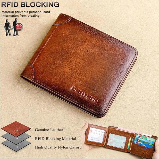 💕FATHER'S DAY PROMOTIONS💕 Multi-functional RFID Blocking Waterproof Durable Genuine Leather Wallet🎁 - Image 5