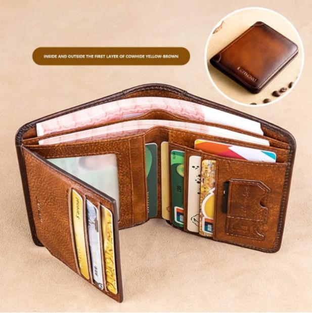 💕FATHER'S DAY PROMOTIONS💕 Multi-functional RFID Blocking Waterproof Durable Genuine Leather Wallet🎁 - Image 6