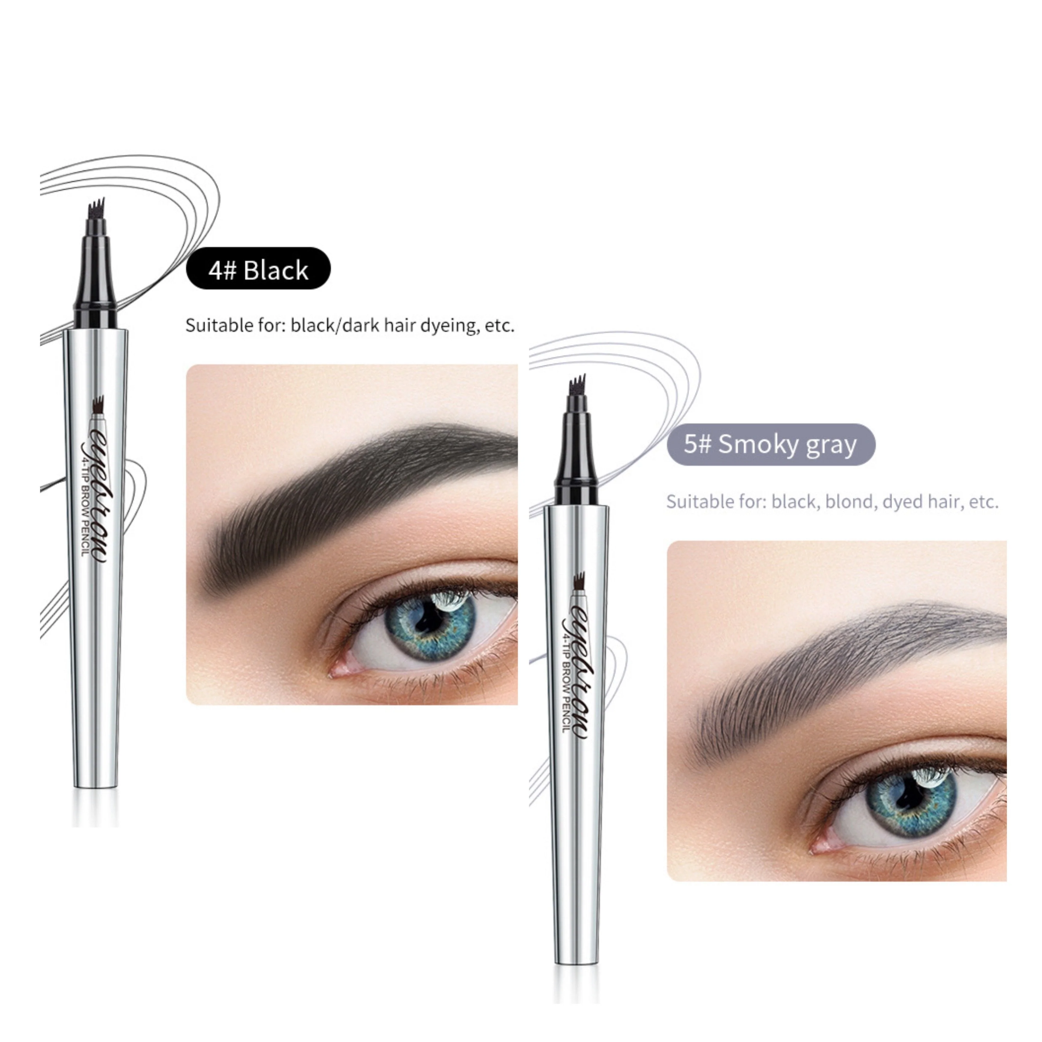 🔥Buy 1 Get 1 Free🔥-3D Waterproof Microblading Eyebrow Pen 4 Fork Tip Tattoo Pencil - Image 25