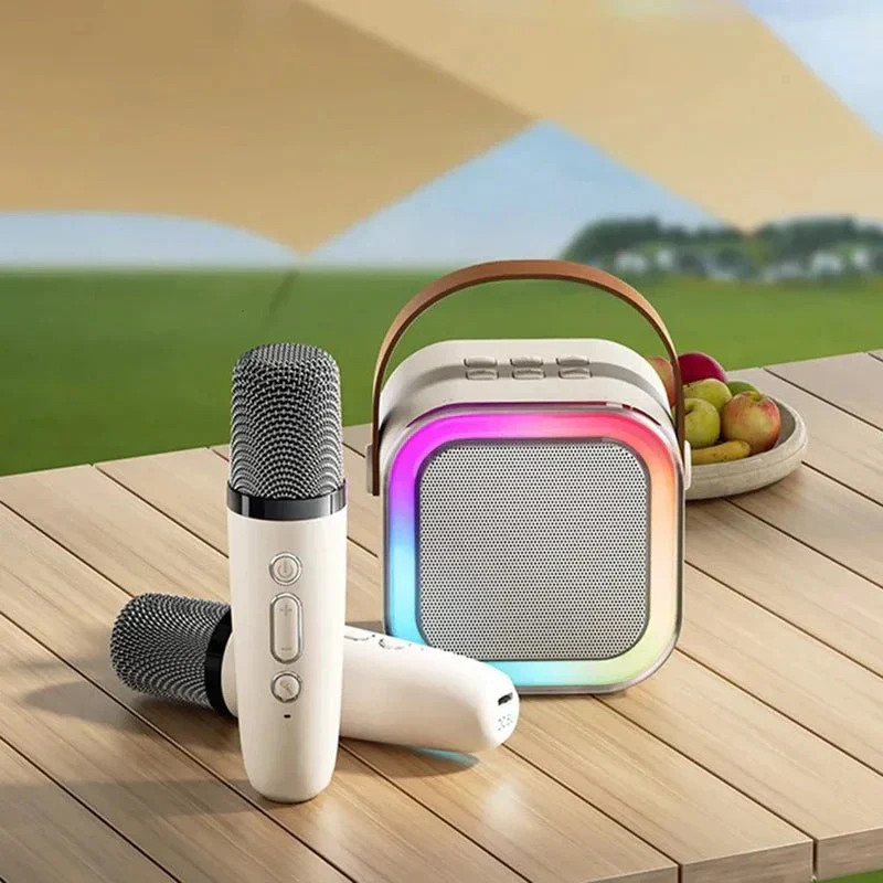 š„Gift Idea Hot saleš„Mini Karaoke Machine for Kids with Wireless Bluetooth Microphones - Image 10