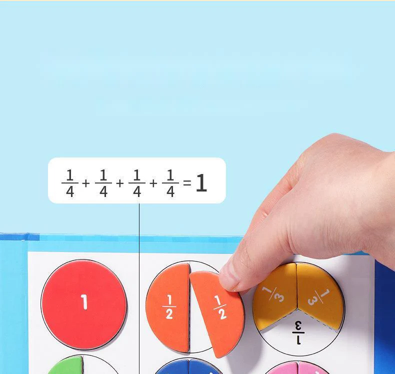 🔥LAST DAY SALE 70% OFF🏅Montessori Magnetic Book Fraction Puzzle - Image 12