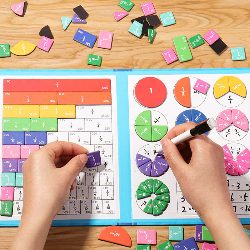 🔥LAST DAY SALE 70% OFF🏅Montessori Magnetic Book Fraction Puzzle - Image 14