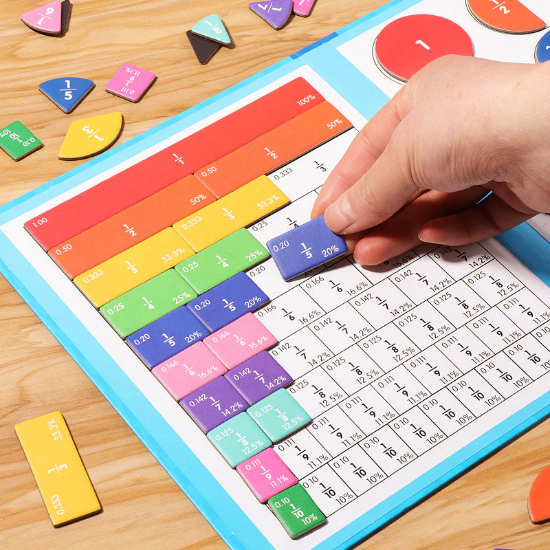 🔥LAST DAY SALE 70% OFF🏅Montessori Magnetic Book Fraction Puzzle - Image 15