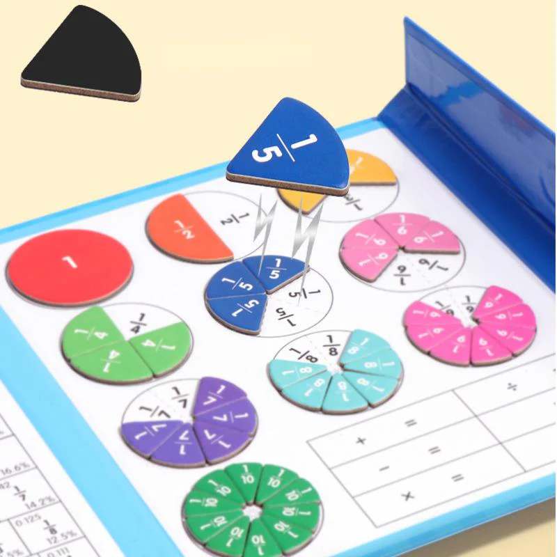 🔥LAST DAY SALE 70% OFF🏅Montessori Magnetic Book Fraction Puzzle - Image 17
