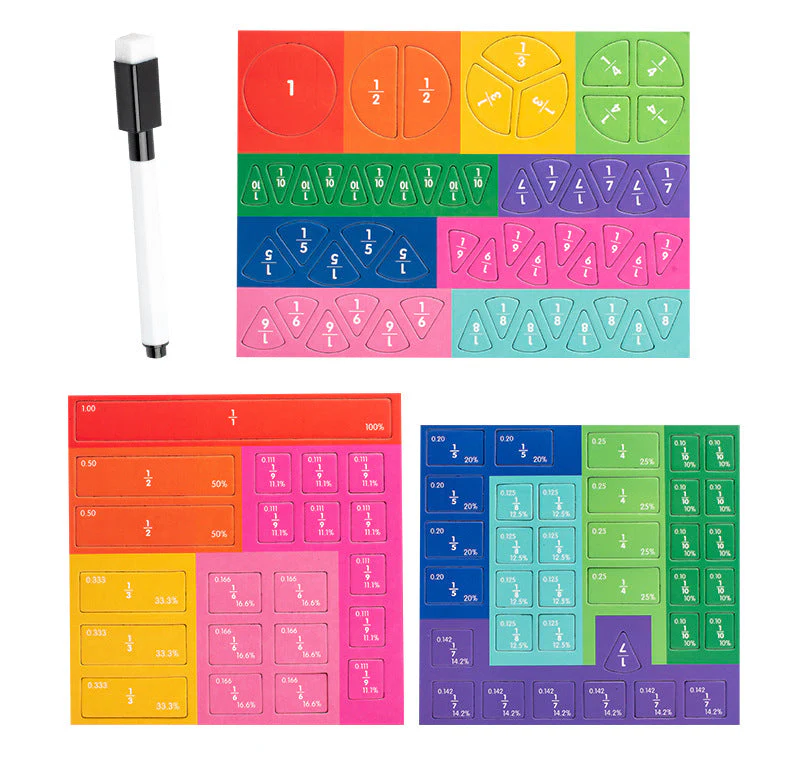 🔥LAST DAY SALE 70% OFF🏅Montessori Magnetic Book Fraction Puzzle - Image 18