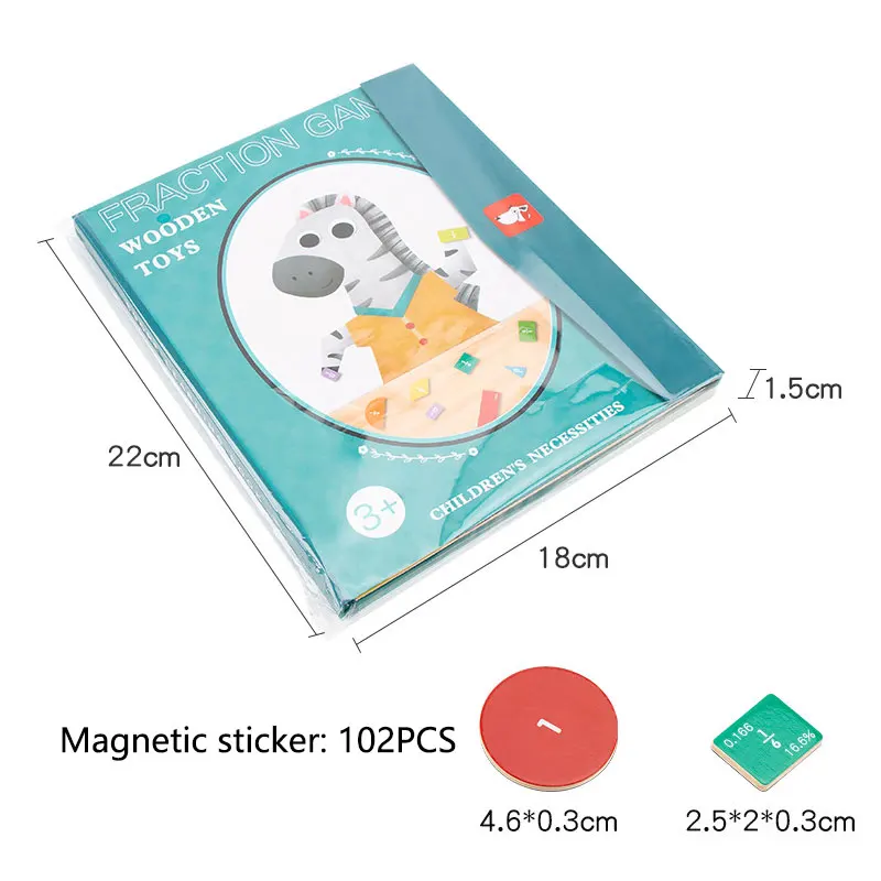 🔥LAST DAY SALE 70% OFF🏅Montessori Magnetic Book Fraction Puzzle - Image 20
