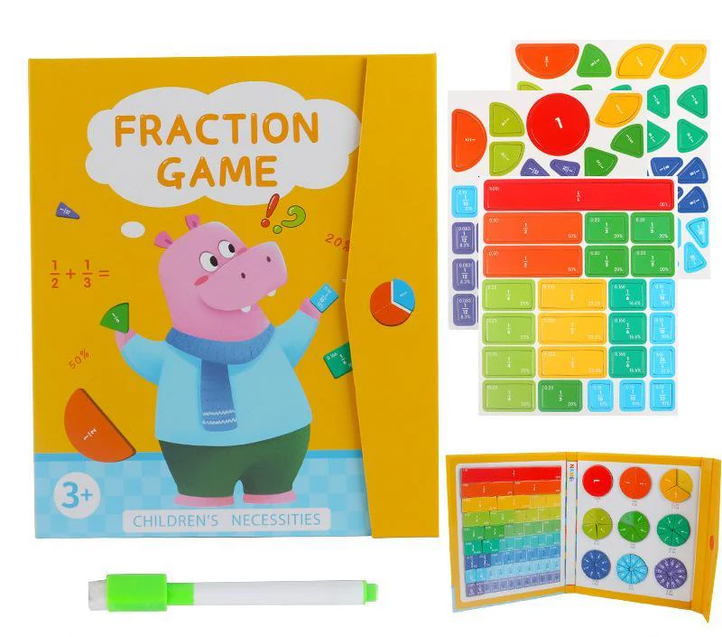🔥LAST DAY SALE 70% OFF🏅Montessori Magnetic Book Fraction Puzzle - Image 21