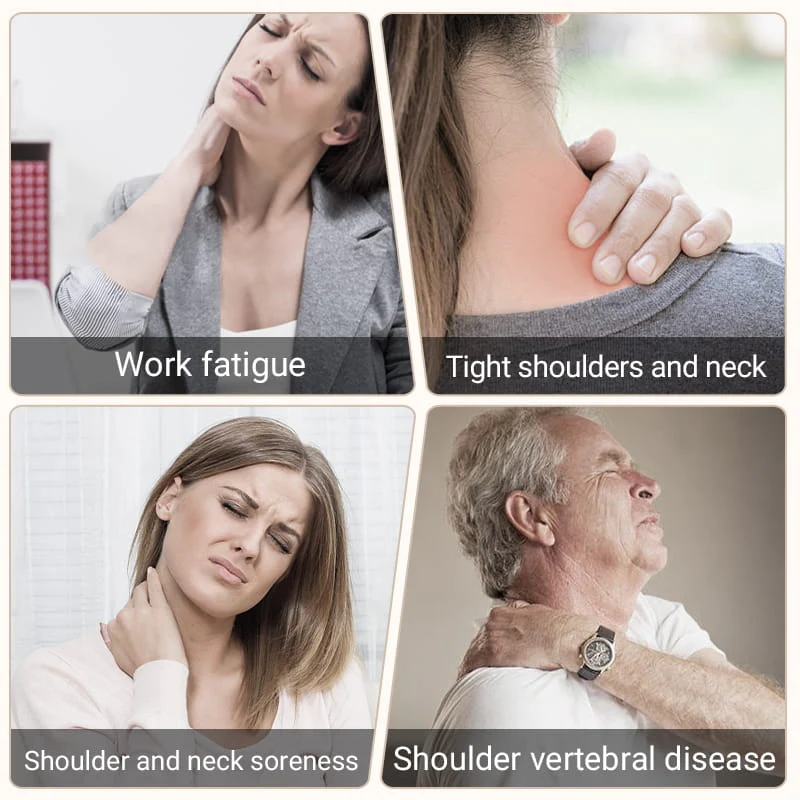 Electric Neck and Shoulder Heating Pad with Vibration - Image 3