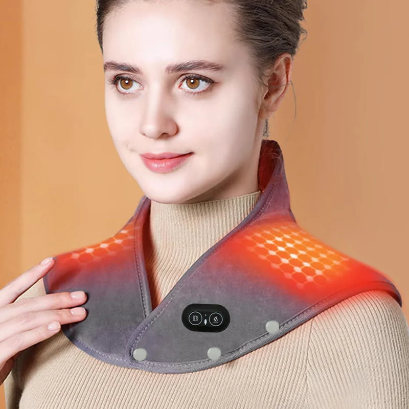 Electric Neck and Shoulder Heating Pad with Vibration - Image 4