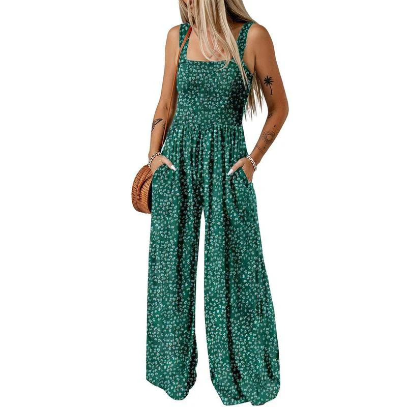 🏖️Summer Hot Sale 50% OFF!🌼Women’s Casual Print Sleeveless Overalls Jumpsuits - Image 5