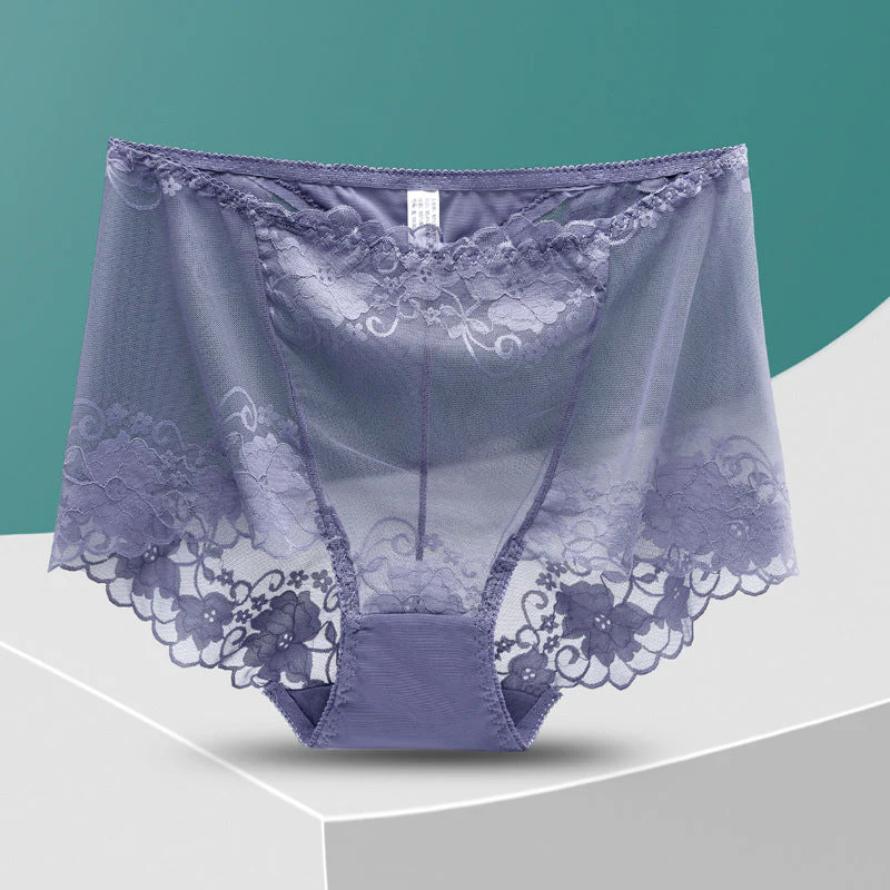 🎁Hot Sale Buy 1 Get 3🎁Ladies Silk Lace Handmade Panties - Image 12