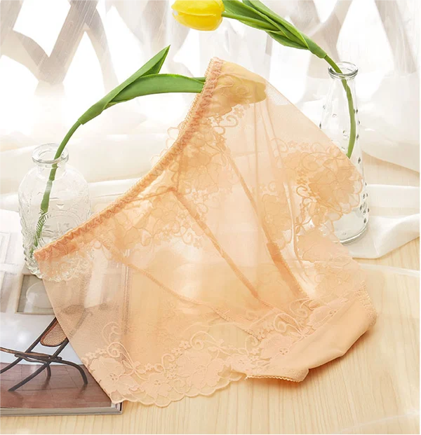 🎁Hot Sale Buy 1 Get 3🎁Ladies Silk Lace Handmade Panties - Image 4