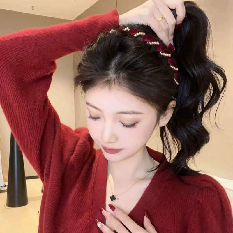 ✨Buy 1 Get 2 Free✨Vintage High Cranium Artificial Pearl Hairband👑 - Image 2