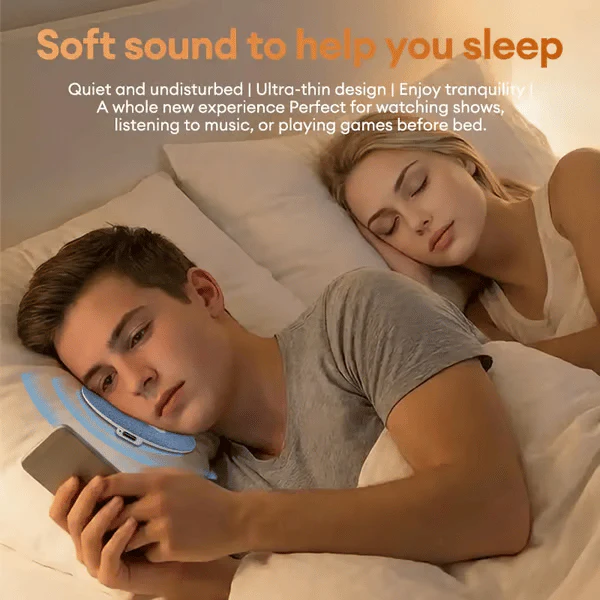 👍Surprise Price ￡13.99!!🔥Ultra-Thin Bluetooth Pillow Speaker with Bluetooth 6.0 - Bone Conduction Technology - Image 5