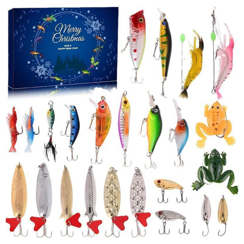 🎄Christmas Sale 49% OFF🎅Sturdy Realistic Fishing Lures with Advent Calendar Display Set - Image 9