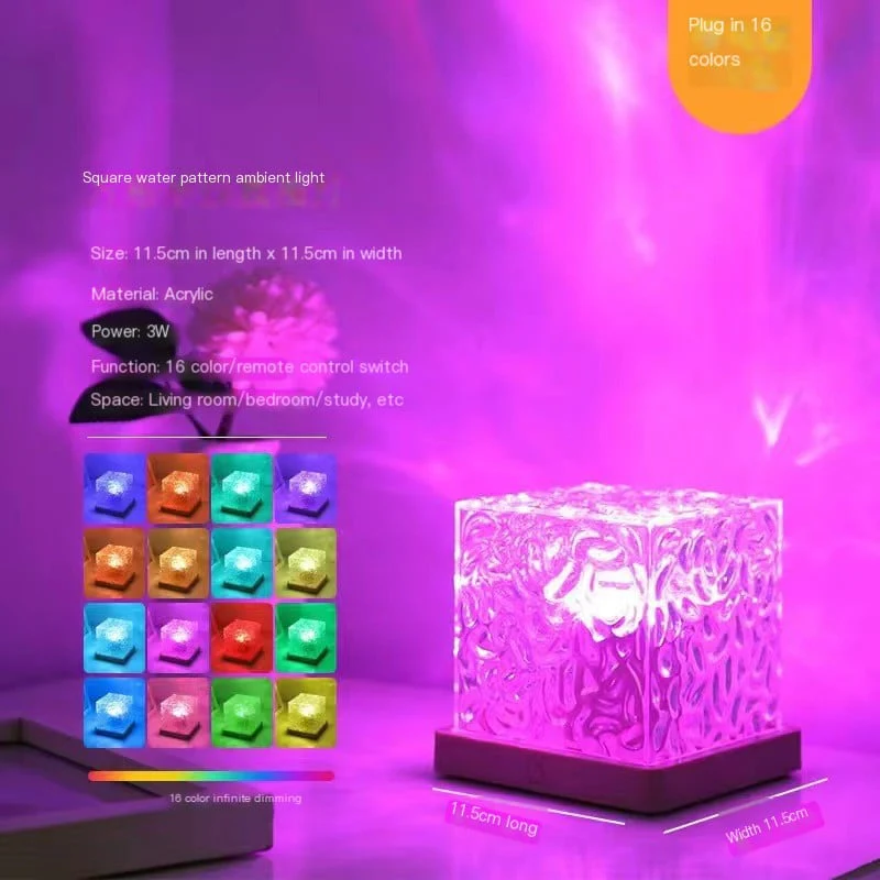 🌟🌊Hot Sale 50% OFF⏳🔥Rotating Water Ripple Night Light Aura Lamp - Image 4