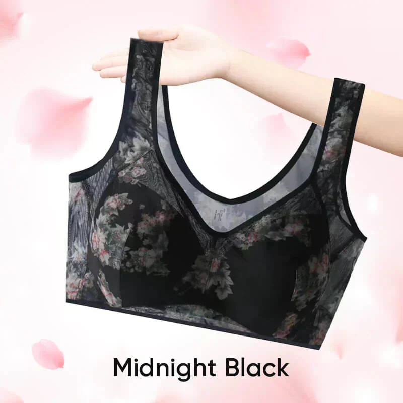 Lace Buttonless Comfortable Bra - Image 6