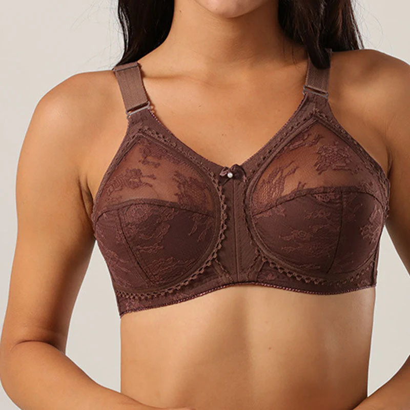 Sexy Lace Non-Padded Full Coverage Bra - Image 5