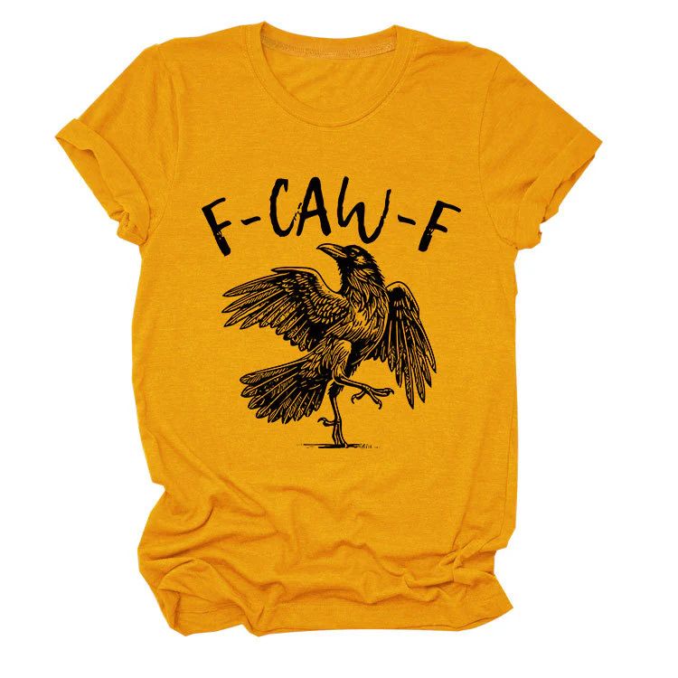 🏆LAST DAY SALE: Only £10.99!!🔥 Humorous Crow Graphic T-Shirt – Say It With a Caw! - Image 23