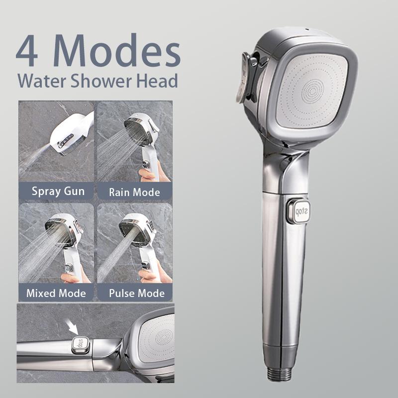 š„HOT SALEš„4-mode Handheld Pressurized Shower Head with Pause Switch