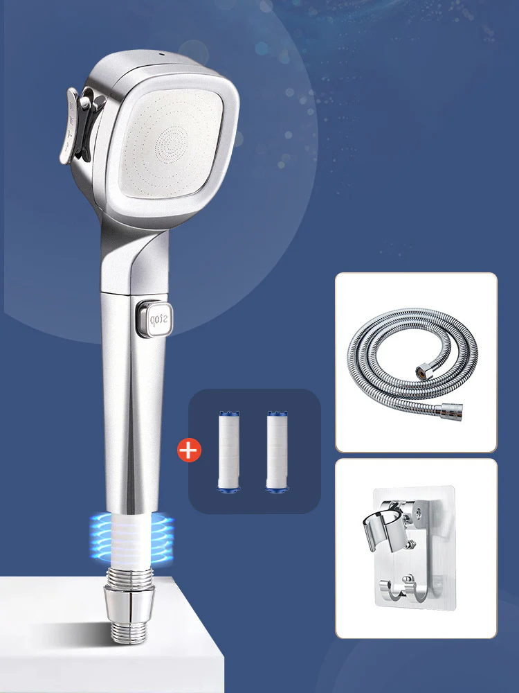 š„HOT SALEš„4-mode Handheld Pressurized Shower Head with Pause Switch - Image 17