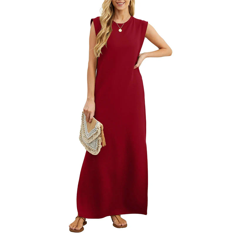 🔥Hot Sale🔥👗Women's Wrinkle-Free Casual Dress with Split Hem - Image 6