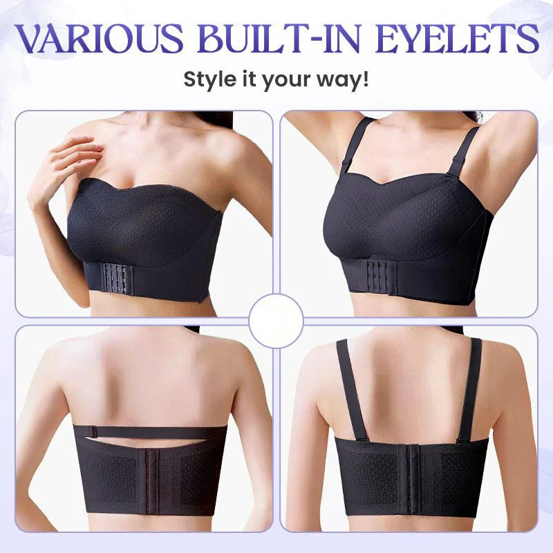 š„Breathable Non-Slip Strapless Front Buckle Push-Up Bra - Image 6