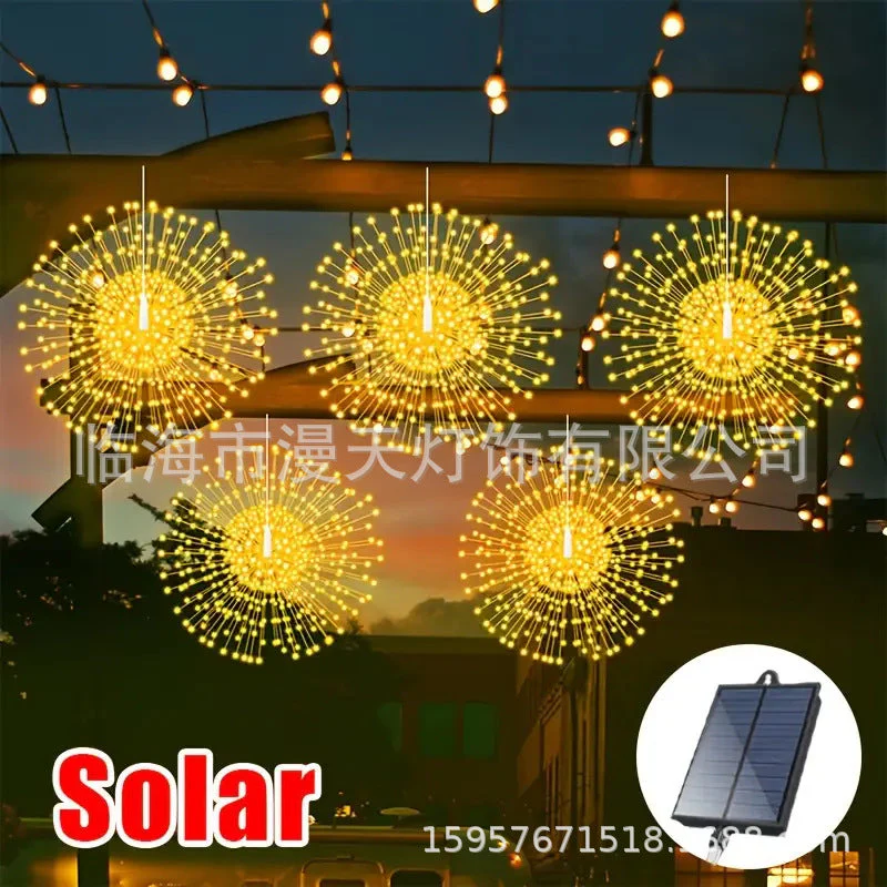 ⛅Easter Special:40% Off!🎉 Solar fireworks light strings for the garden and at parties - Image 15