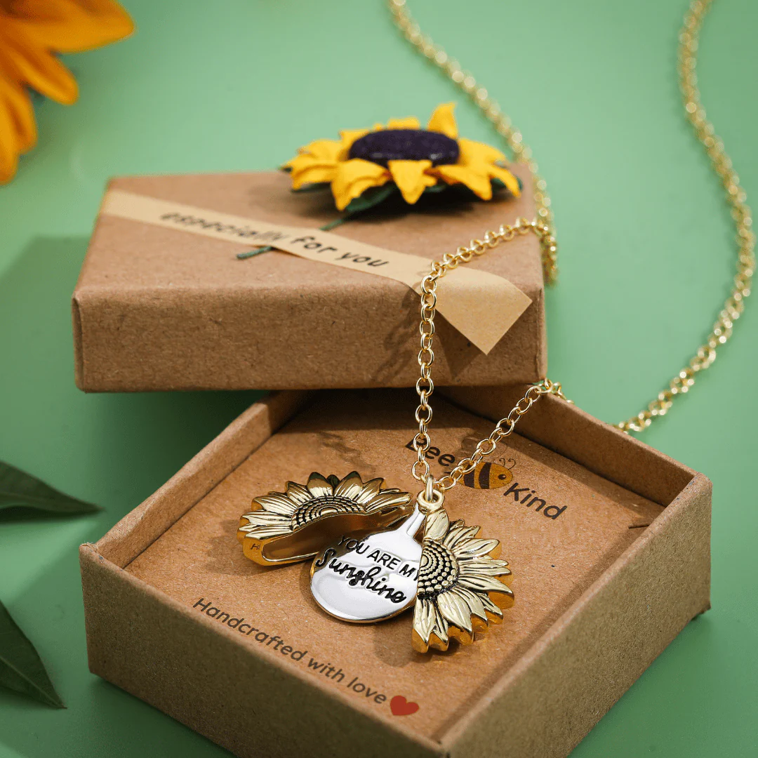 🔥🌞"You Are My Sunshine" Sunflower Necklace🌻(Double-sided engraving) - Image 2
