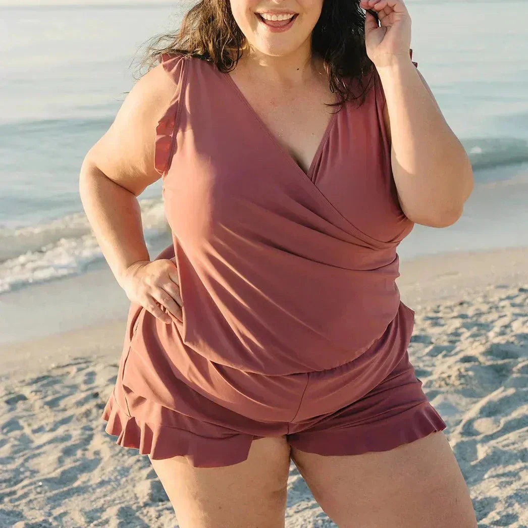 🎉Summer Hot Sale 49% OFF🔥😍Swim Romper Built-in Bra & Shorts with Pockets👗Free Shipping - Image 5