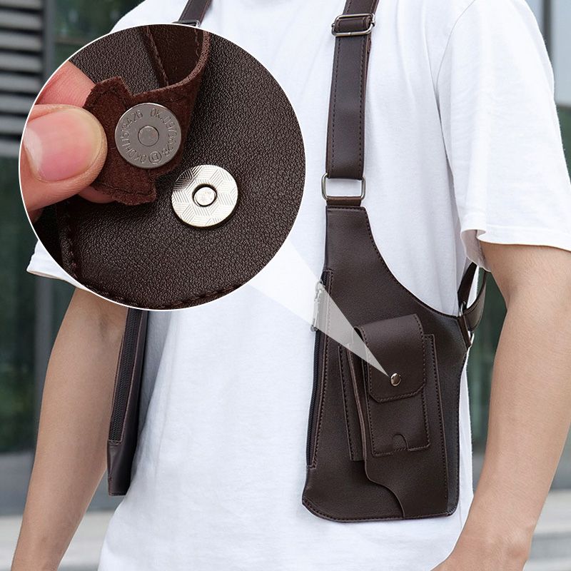 Men's Anti-Theft Multi-Pocket Double-shoulder Tactical Bag - Image 5