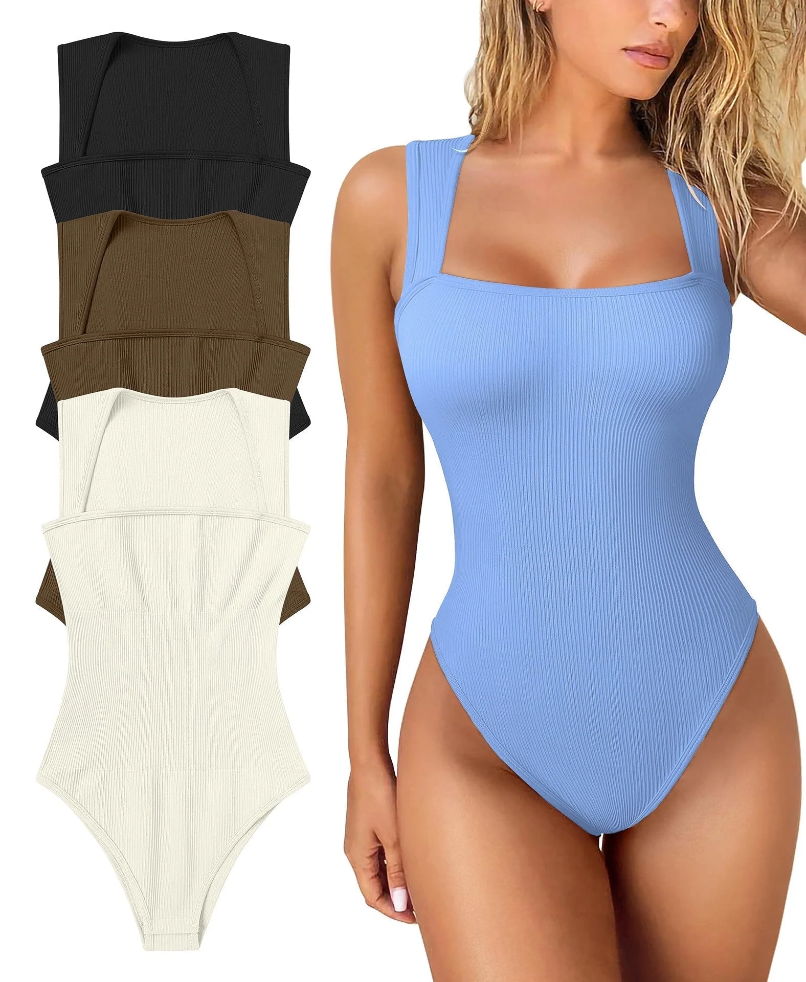 🏆LAST DAY SALE 49% OFF🔥-🎉Sleeveless Tummy Control Tank Tops Bodysuits - Image 21