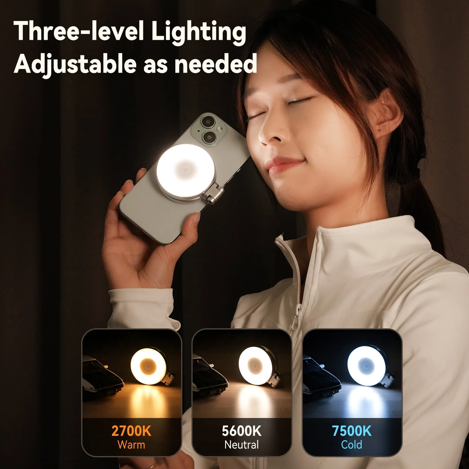 Telesin C03 Magnetic Selfie Ring Light - Image 5