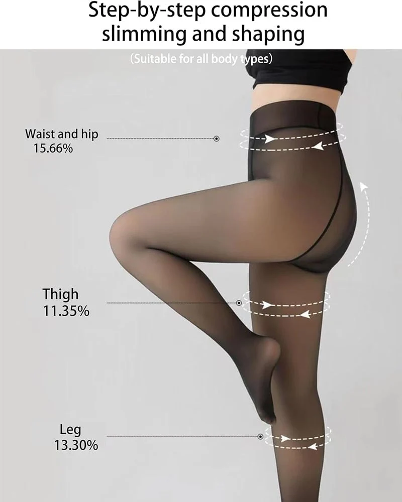 ❄️Christmas Sale 49% OFF✨Translucent Pashmina Lined Tights - Image 6