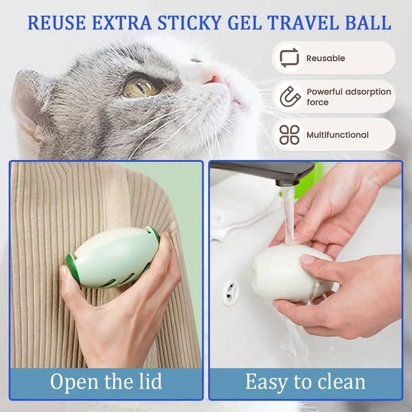 🐾BUY 1 GET 1 FREE-Only £7.99!!🎁Reusable & Washable Roller Sticker - Pet Family Essentials - Image 3