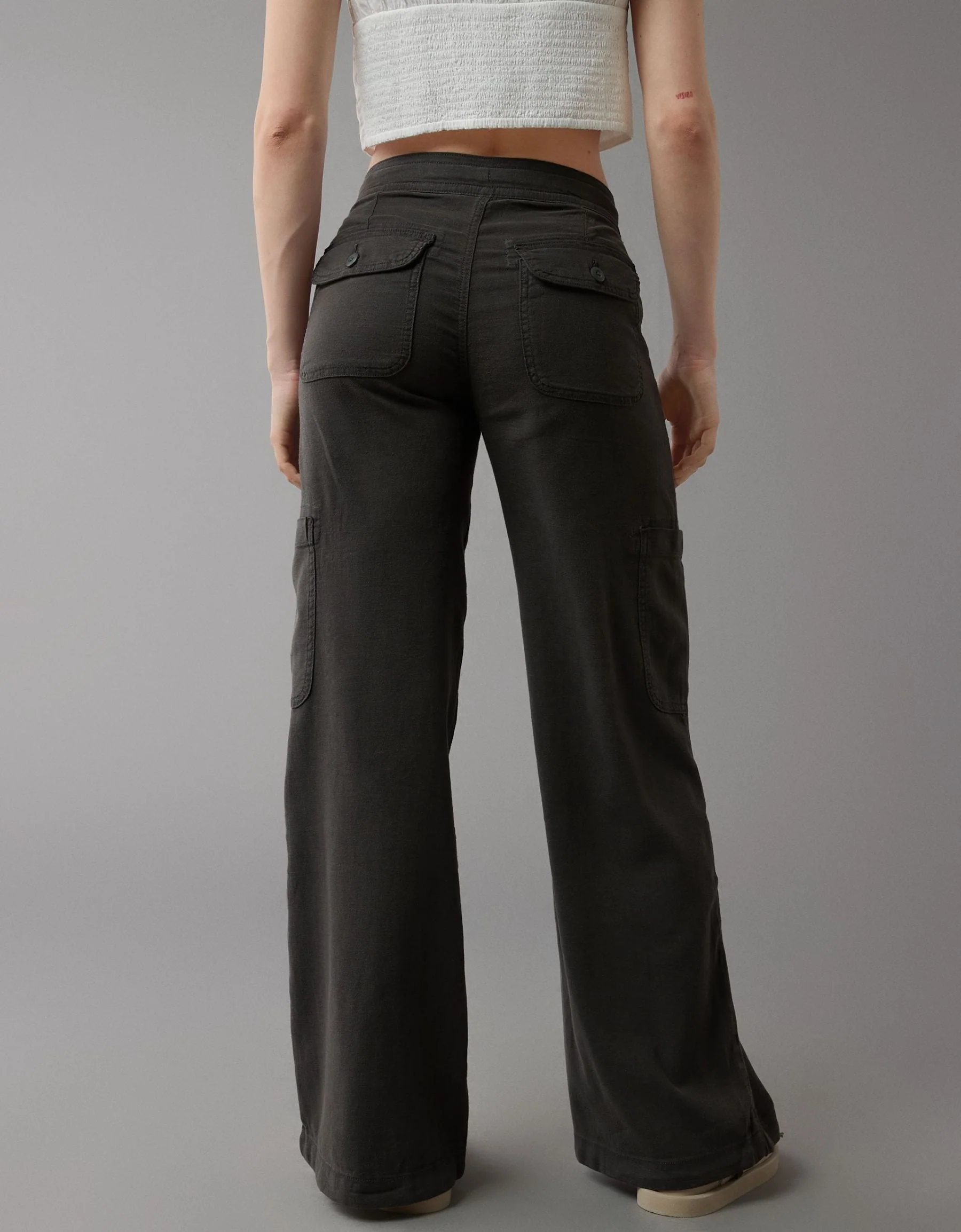 💥LAST DAY SALE 49% OFF!!🎁Linen-Blend Wide-Leg Cargo Pant - Image 11