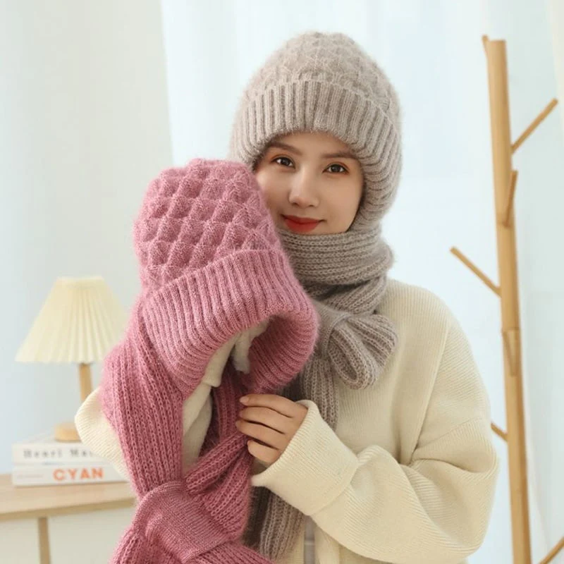 🎁Early Christmas Sale-49% OFF🎄Winter Versatile Knitted Hooded Scarf For Women