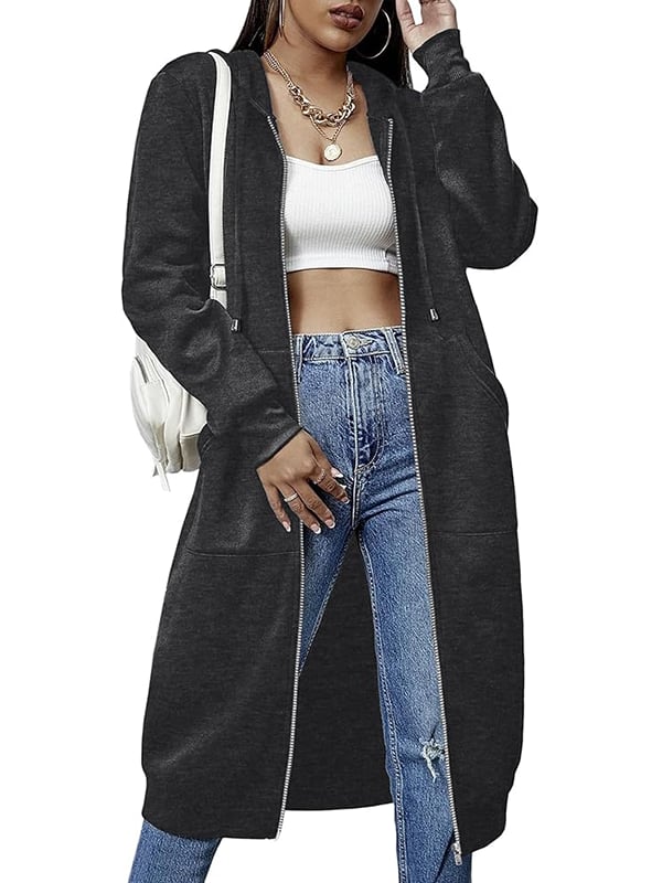 🥳Last Day Sale 49% Off🔥Women Casual Zip up Fleece Hoodies - Image 5