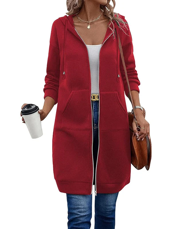 🥳Last Day Sale 49% Off🔥Women Casual Zip up Fleece Hoodies - Image 9