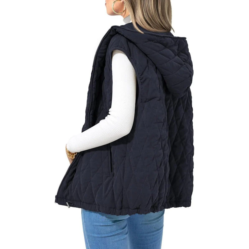 Women's Lightweight Hooded Vest - Image 6