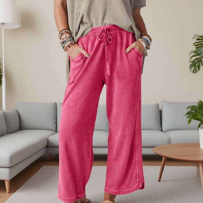💜 LAST DAY PROMOTION - 50%OFF 💜 Women’s Comfortable Wide-Leg Elastic Waist Pants - Image 3