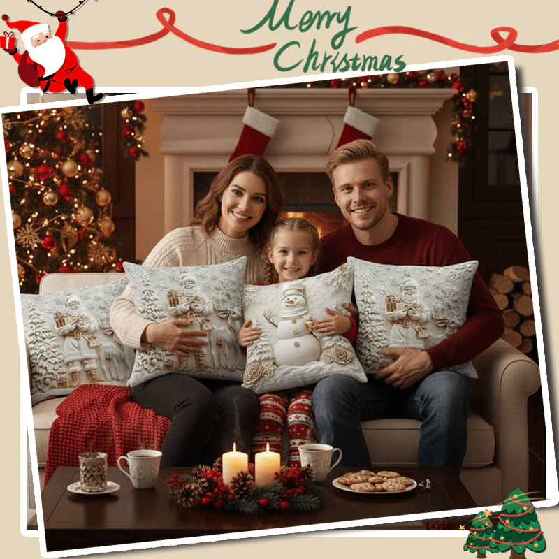 ⏰LAST DAY: £9.99 for 4PCS!!⚡50K+ SOLD!💕Christmas Themed Cushion Cover🎁 - Image 7